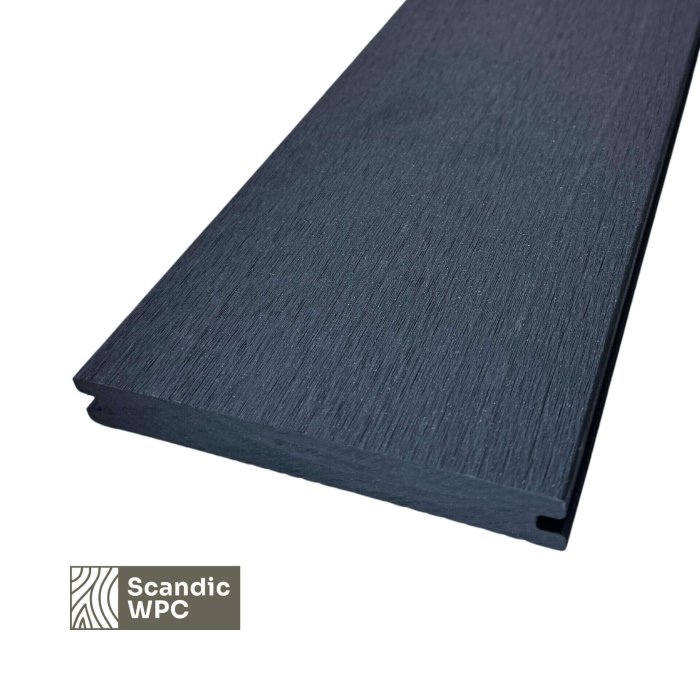 Scandic WPC grooved board_Anthracite