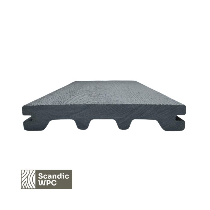 Scandic WPC Decking Board Concrete Grey 24x146x3600 wood imitation - Image 3