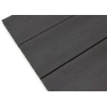 Scandic WPC Hollow hollow composite decking board 20x140x3600, wood grain/grooved, Anthracite grey