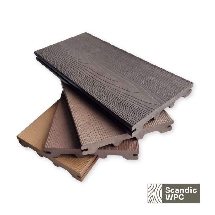Scandic WPC Decking Board Concrete Grey 24x146x3600 wood imitation - Image 5