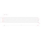 FAVA Amargosa Hardwood Decking Board with Grooves 21x145 (Custom Length) - Image 2