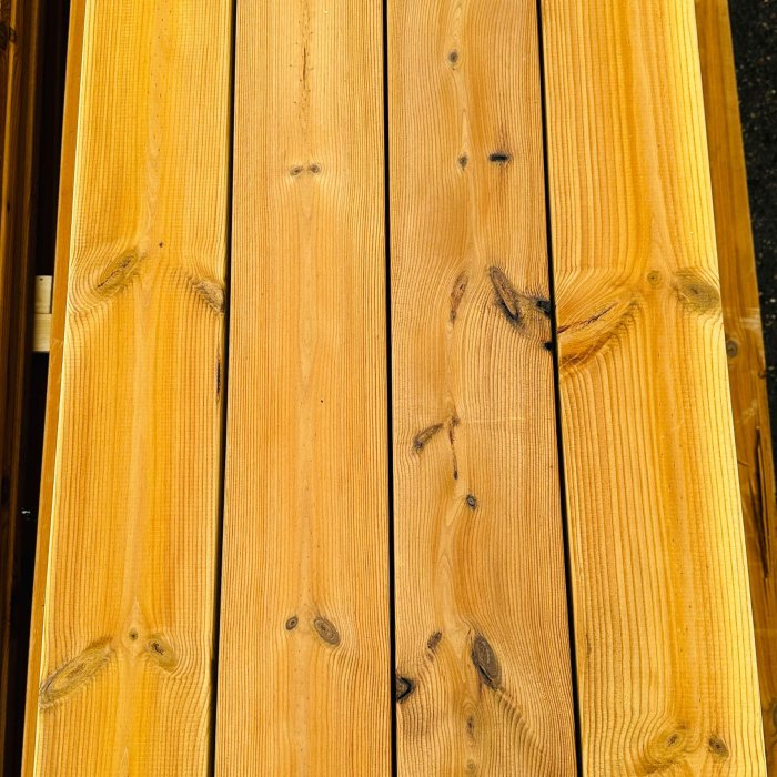 Thermo pine Scandinavian decking board 26x117x4200 smooth, class B - Image 2