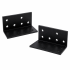 Aluminum corner bracket for joist connection 38x38x76, black