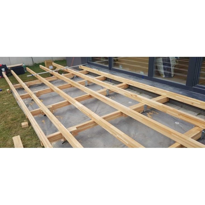 Glued larch beam 55x110x6000 - Image 2