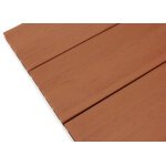 Scandic WPC Hollow Decking Board 20x140x3600 mm, Wood-Look/Grooved, Brick Brown