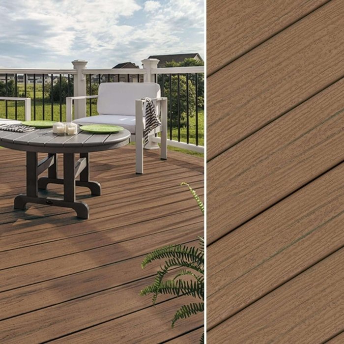 Trex Enhance Naturals WPC Fascia Board Toasted Sand 24x140x4870 Wood Grain - Image 2